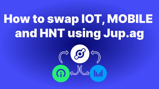 How to swap IOT, MOBILE and HNT using Jup.ag